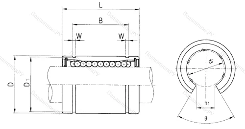 Подшипник LME 50 UU OP в Архангельске
