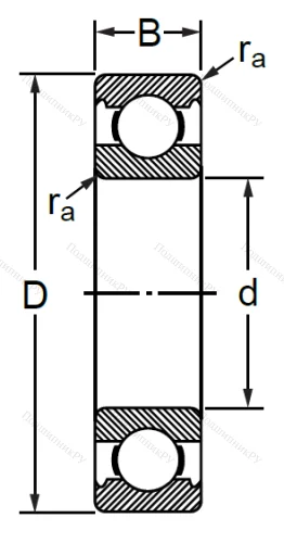 Шариковый однорядный подшипник 6-311 A (6311) в Архангельске