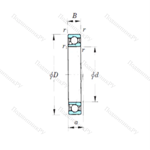 Подшипник шариковый радиально-упорный 7921CPA