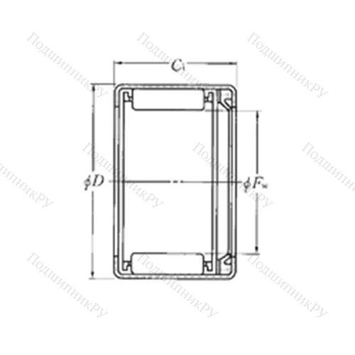 Подшипник игольчатый радиальный HMK 2218L
