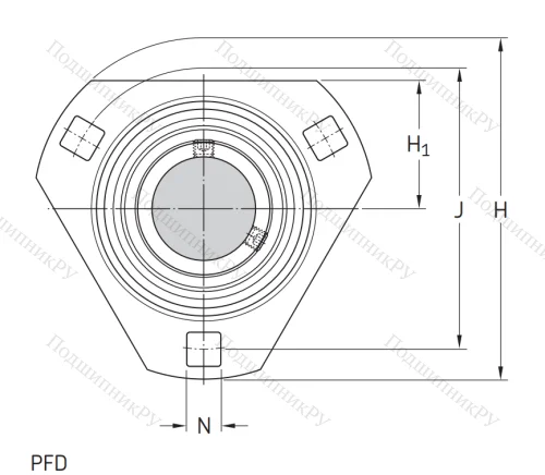 Подшипниковый корпус PFD 62 в Архангельске