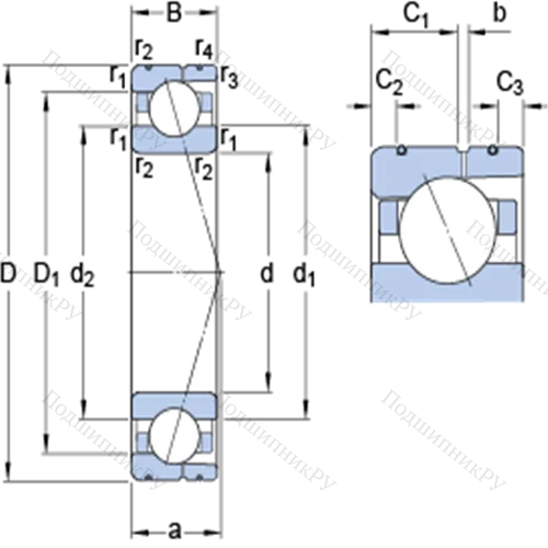 Прецизионные радиально-упорные шарикоподшипники 7034 ACD/P 4AL от производителя  SKF Прецизионные радиально-упорные шарикоподшипники 7034 ACD/P 4AL от производителя  SKF