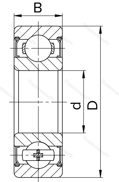 Миниатюрный шариковый подшипник 80024 T (624 ZZT) в Архангельске