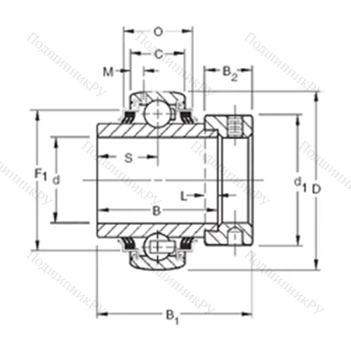 Подшипник шариковый радиальный GE 25KPPB 3