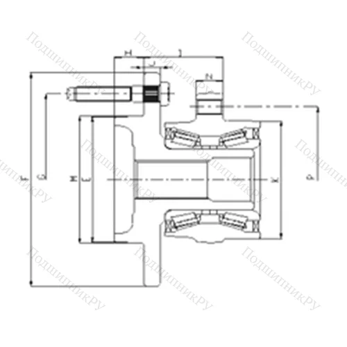 Подшипник шариковый радиально-упорный IJ 223065 от производителя  ILJIN
