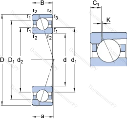 Подшипник 7032 CD/P 4AH 1 в Архангельске