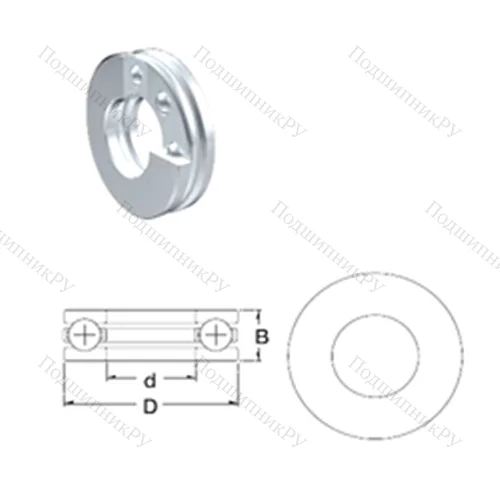 Подшипник шариковый упорный S 51103 от производителя  ZEN