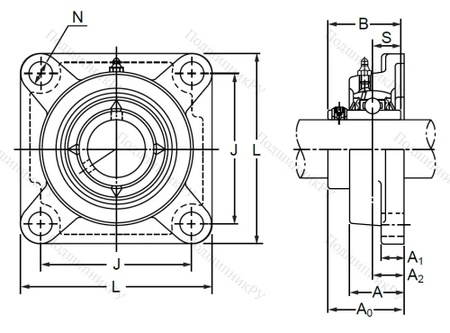 Подшипниковый корпус  F 205 в Архангельске