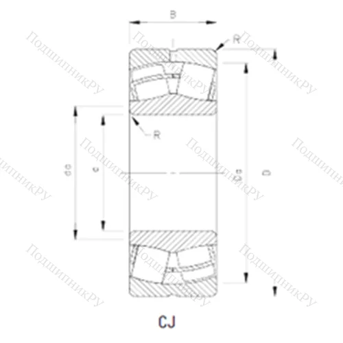 Подшипник роликовый радиальный самоцентрирующийся 24130CJ