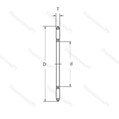 Подшипник игольчатый упорный FNTA-1730 от производителя  NSK
