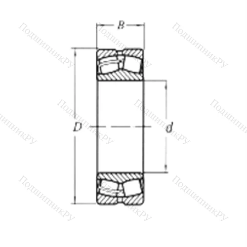 Подшипник роликовый радиальный самоцентрирующийся 22205CW 33