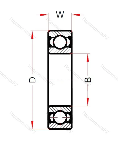 Высокотемпературный подшипник 6306 BHTS 2RS C 4 VT 220° BA 55 (BECO) от производителя  BECO