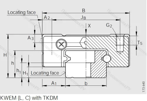 Каретка коррозионностойкая, двухрядная KWEM 15-G 2-G 2-B-V 0 в Архангельске
