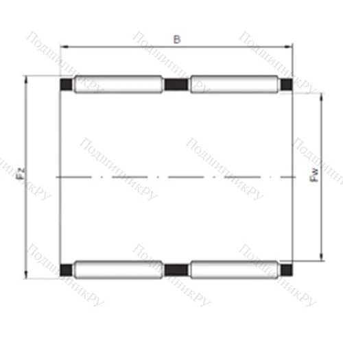 Подшипник игольчатый радиальный KK 42x47x30 от производителя  CX