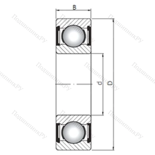 Подшипник шариковый радиальный 61913 ZZ от производителя  CX
