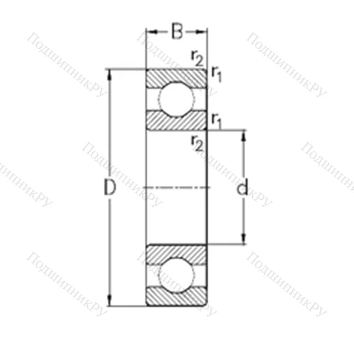Подшипник шариковый радиальный 6084-M от производителя  NKE Подшипник шариковый радиальный 6084-M от производителя  NKE