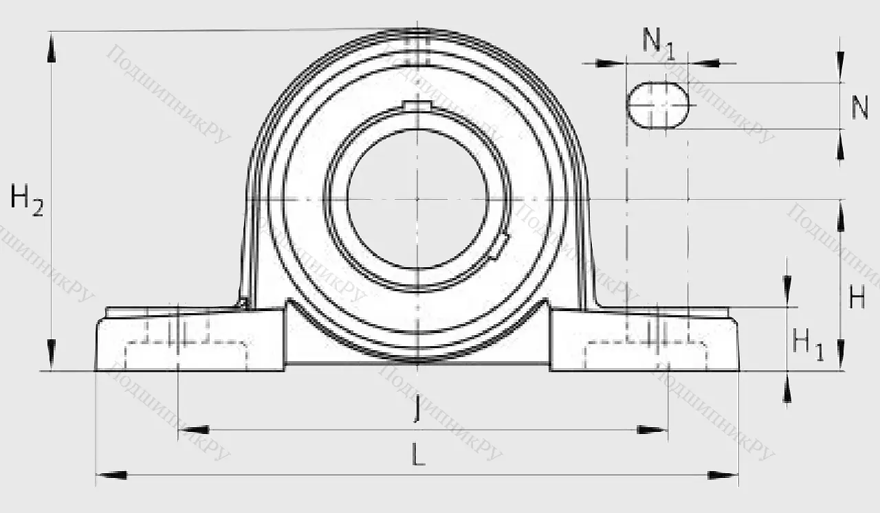 Подшипниковый узел UCP 210 J 7 в Архангельске