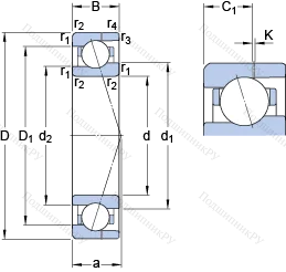 Подшипник 71903 CE/HCP 4AH в Архангельске