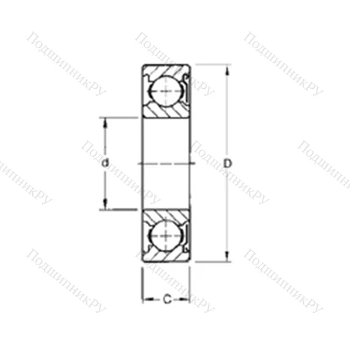 Подшипник шариковый радиальный 120WD 2N