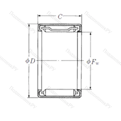 Подшипник игольчатый радиальный FJ-79 от производителя  NSK