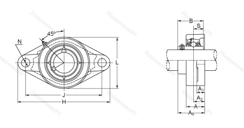 Подшипниковый узел UCFL 204 в Архангельске