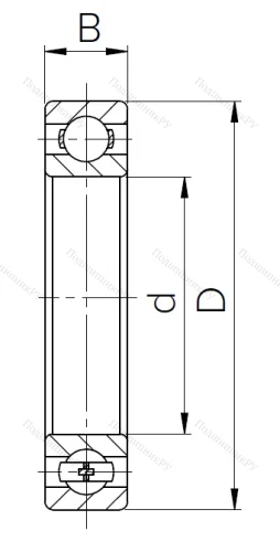 Шариковый однорядный подшипник 117 (6017) в Архангельске