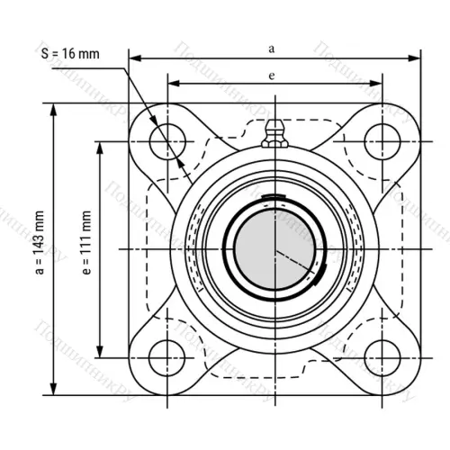 Подшипниковый узел SS-UCF 210 - Вал: 50 мм от производителя  LPZ
