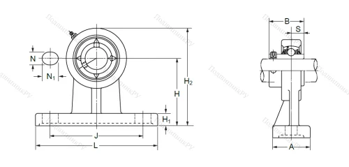 Подшипниковый узел UCPH 206 (UCHP 206) в Архангельске