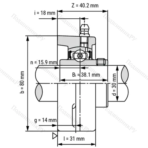Подшипниковый узел SS-UCFL 206 - Вал: 30 мм от производителя  LPZ Подшипниковый узел SS-UCFL 206 - Вал: 30 мм от производителя  LPZ