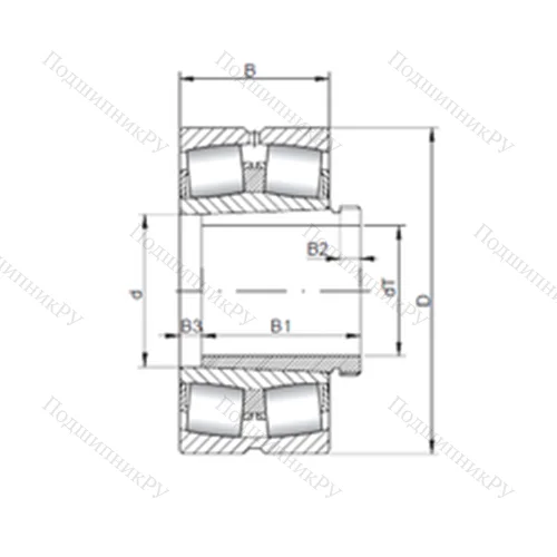 Подшипник роликовый радиальный самоцентрирующийся 22308 KCW 33+AH 2308 от производителя  CX