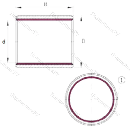 Подшипник скольжения EGB 105115-E 40 от производителя  INA Подшипник скольжения EGB 105115-E 40 от производителя  INA