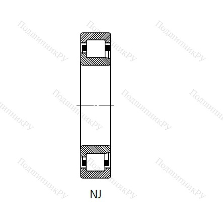 Цилиндрический роликовый подшипник 42226 (NJ 226) в Архангельске