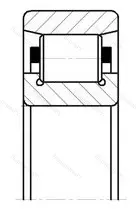 Подшипник  N 407 (2407) размер 35x100x25 от производителя  SKF