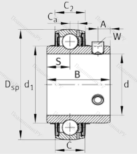 Корпусный подшипник UC 212 в Архангельске