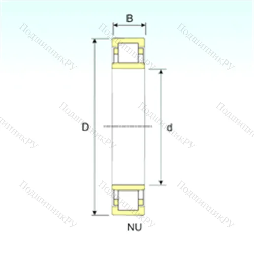 Подшипник роликовый радиальный NU 303