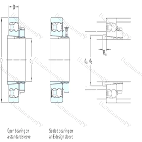 Подшипник шариковый радиальный самоцентрирующийся 2209E-2RS 1KTN 9+H 309E от производителя  SKF