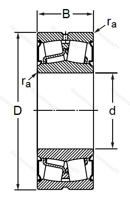 Сферический роликовый подшипник BS 2-2209 2CS (BS 2-2209 2CS) в Архангельске