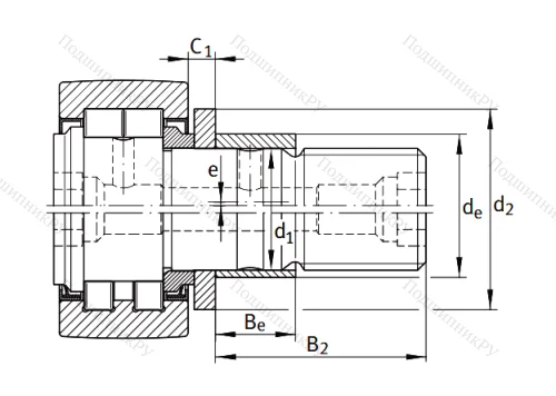 Подшипник NUKRE 72 от производителя  INA