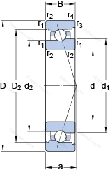 Подшипник 7022 ACB/HCP 4A в Архангельске