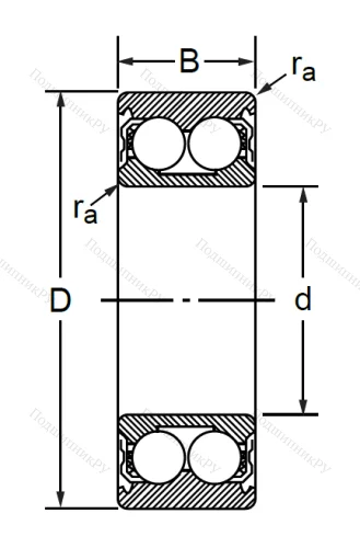 Радиально-упорный шариковый подшипник 3056309 ZZ (3309 A ZZTN) в Архангельске