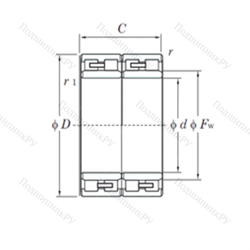 Подшипник роликовый радиальный 90FC 63450A