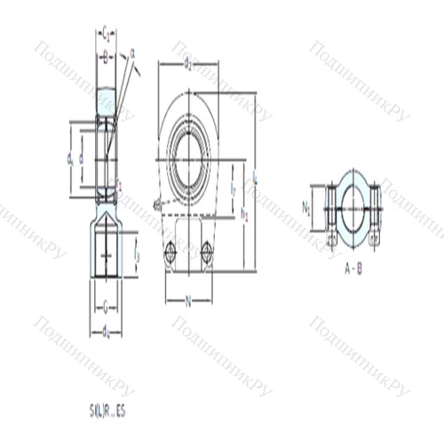 Подшипник скольжения сферический SILR 100 ES от производителя  SKF