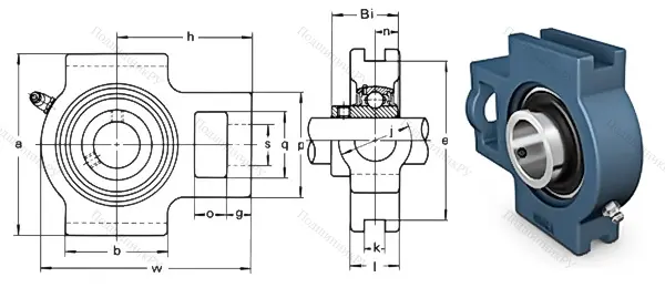 Подшипниковый узел UCT 211