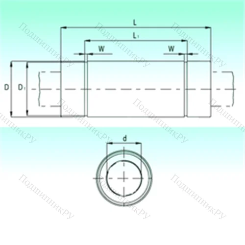Подшипник шариковый линейный KBL 40154 от производителя  NBS