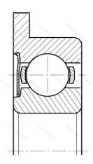 Подшипник  860028 размер 8x24x8 от производителя  ГПЗ-5