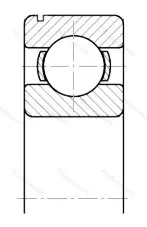 Подшипник  50318 (6318N) размер 90x190x43