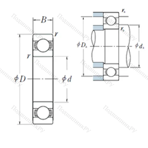 Подшипник шариковый радиальный