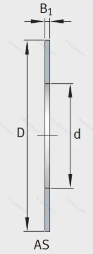 Игольчатый подшипник упорное кольцо AS 1730