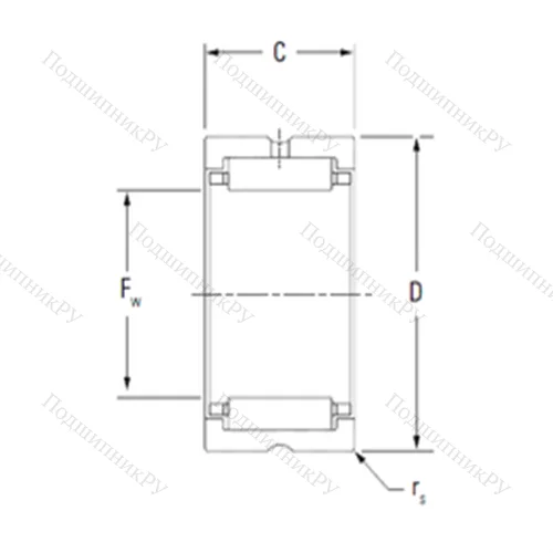 Подшипник игольчатый радиальный HJ-182616 от производителя  KOYO