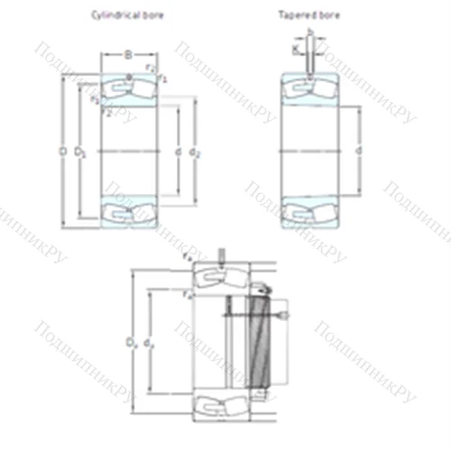 Подшипник роликовый радиальный самоцентрирующийся 249/1320CAK 30F/W 33 от производителя  SKF